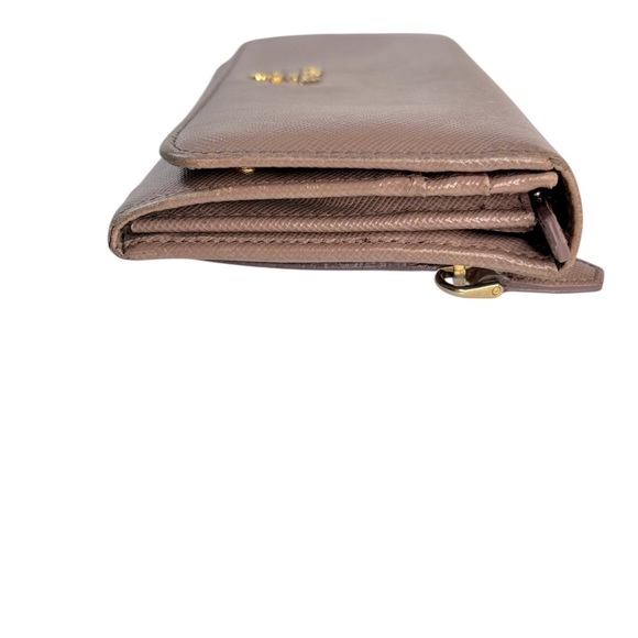 Prada Saffiano Leather Continental Wallet – Mauve - Picture 10 of 15